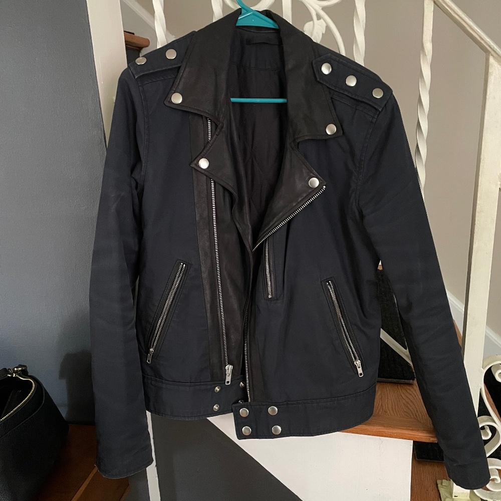 BLK DNM Men’s Small Black Moto Jacket